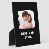 カスタム家族の写真最高のパパ永遠の父の日 フォトプラーク (側面)