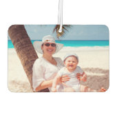 カスタム家族の写真記念の思い出のプレゼント カーエアーフレッシュナー (裏面)