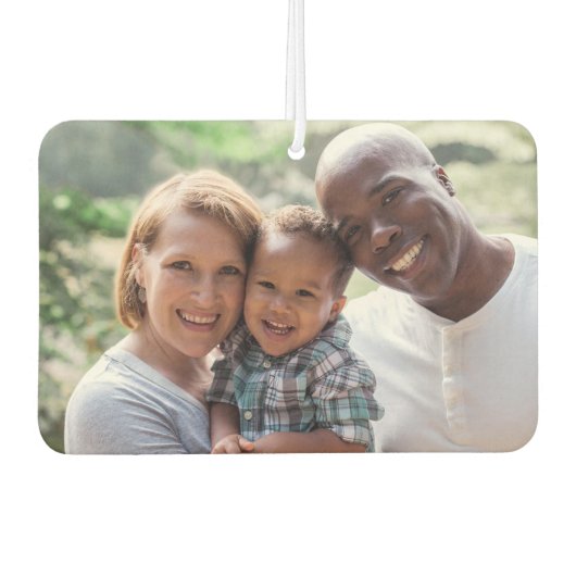 カスタム家族の写真記念の思い出のプレゼント カーエアーフレッシュナー (正面)