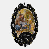 カスタム家族の写真2023パーソナライズされた年 オーナメントカード (右)