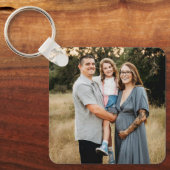 カスタム家族の写真 キーホルダー (正面)