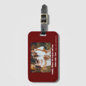 カスタム家族の写真 | クリスマスパーソナライズされたプレゼント ラゲッジタグ (正面縦)
