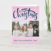 カスタム家族の写真 シーズンカード (正面)