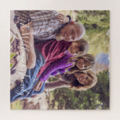 カスタム家族の写真 ジグソーパズル (横)