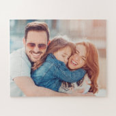 カスタム家族の写真 ジグソーパズル (横)
