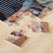 カスタム家族の写真 |ジグパーソナライズされたソーパズル ジグソーパズル (側面)