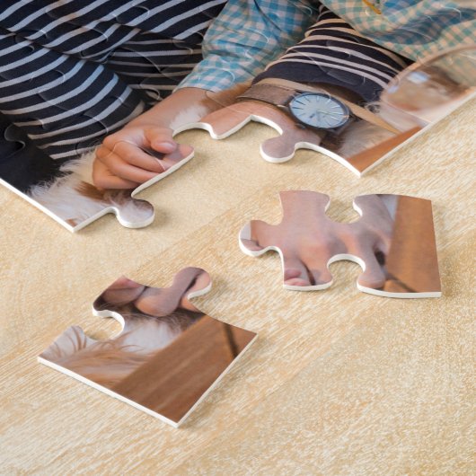 カスタム家族の写真 |ジグパーソナライズされたソーパズル ジグソーパズル (側面)