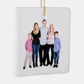 カスタム家族の写真 セラミックオーナメント (右)