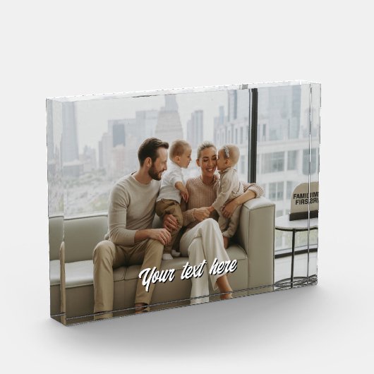 カスタム家族の写真 フォトブロック (左)