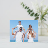 カスタム家族の写真 ポストカード (スタンド正面)