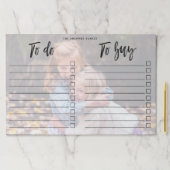 カスタム家族の写真 – To Do & Toリス買ト ペーパーパッド (インサイチュ)
