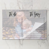 カスタム家族の写真 – To Do & Toリス買ト ペーパーパッド (折り畳み)