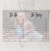 カスタム家族の写真 – To Do & Toリス買ト ペーパーパッド (正面)
