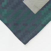 カスタム家族の名前と写真のコラージュ フリースブランケット (角)