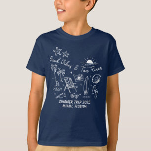 カスタム家族の夏のビーチ旅行グループマッチング Tシャツ