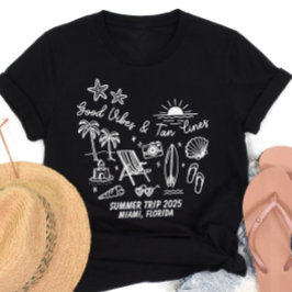 カスタム家族の夏のビーチ旅行グループマッチング Tシャツ