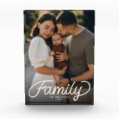 カスタム家族の形見モダン可愛い脚本 フォトブロック (正面)