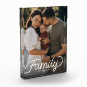 カスタム家族の形見モダン可愛い脚本 フォトブロック (左)