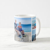 カスタム家族の思い出フォトコラージュ コーヒーマグカップ (正面右)