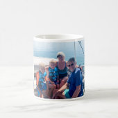 カスタム家族の思い出フォトコラージュ コーヒーマグカップ (中央)