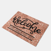 カスタム家族の歓迎 ドアマット (アングル)