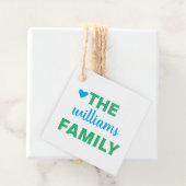 カスタム家族の贈り物ラベル フェイバータグ (インサイチュ)