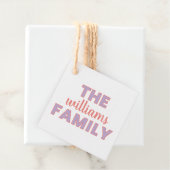 カスタム家族の贈り物ラベル フェイバータグ (インサイチュ)