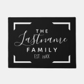 カスタム家族へようこそ – 色を変更できる ドアマット (正面)