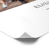 カスタム家族ま結婚たはカップル4写真コラージュ ポスター (角)