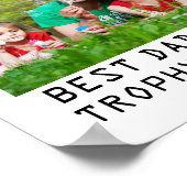 カスタム家族や父親の日の写真が必要なテンプレート ポスター (角)