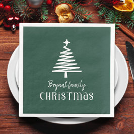 カスタム家族クリスマスツリーグリーン