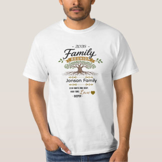 カスタム家族ツリーTシャツデザイン - 家族再会 Tシャツ