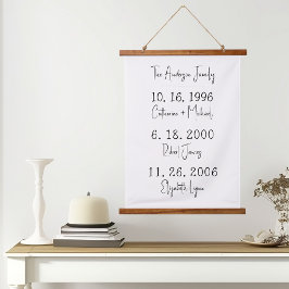 カスタム家族デート記念お母さんの日 吊り下げ型タペストリー