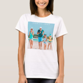 カスタム家族バケーション写真 Tシャツ