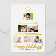 カスタム家族フォトコラージュの木のスター