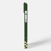 カスタム家族フォトモノグラム名パターングリーン Case-Mate iPhoneケース (裏面 / 左)