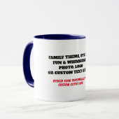 カスタム家族マグ – ギフパーソナライズされたト マグカップ (正面左)