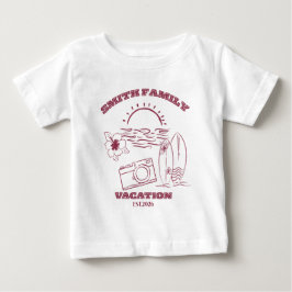 カスタム家族再会バケーション ベビーTシャツ