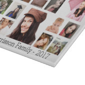 カスタム家族写真コラージュ カッティングボード (角)