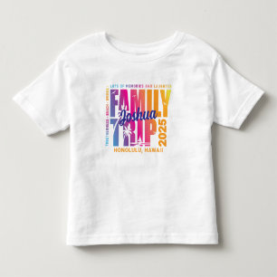 カスタム家族旅行マッチンググループ休暇 トドラーTシャツ