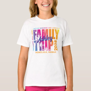 カスタム家族旅行マッチンググループ休暇 Tシャツ