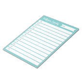 カスタム家族日プランナーまたはホームスクールスケジュール ノートパッド (アングル)