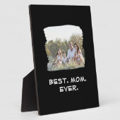 カスタム家族最高の写真母の日 フォトプラーク (側面)