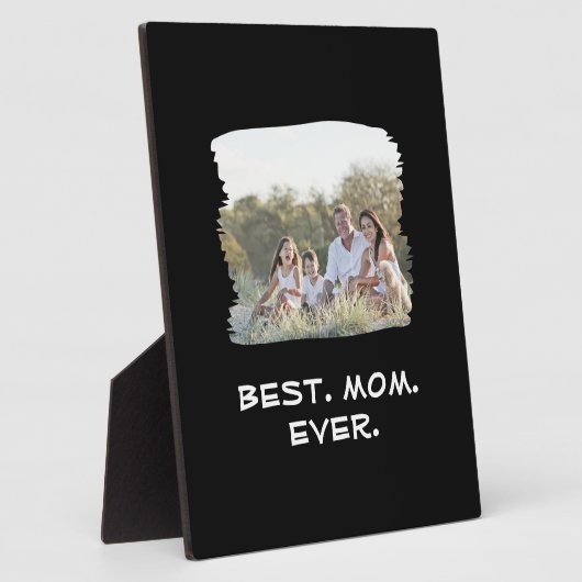 カスタム家族最高の写真母の日 フォトプラーク (側面)
