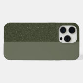 カスタム対応 Moss Green Split iPhone 15 Pro Max ケース (裏面横)