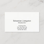 カスタム対材ウッドワークプロフェッショナル 名刺 (裏面)