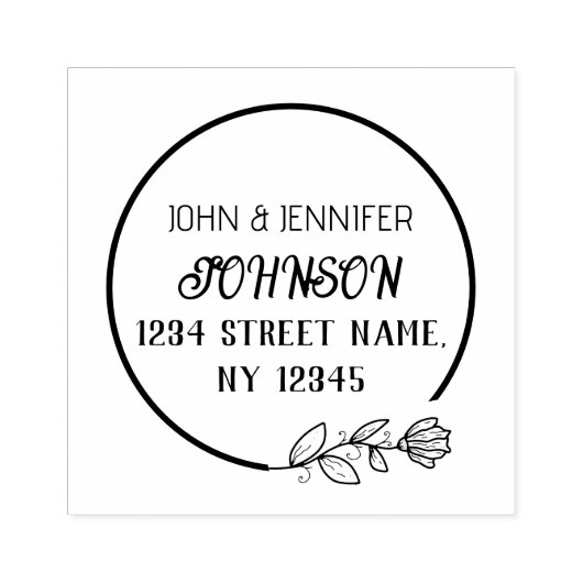 カスタム対結婚した差出人住所ゴム印 ラバースタンプ (インプリント)