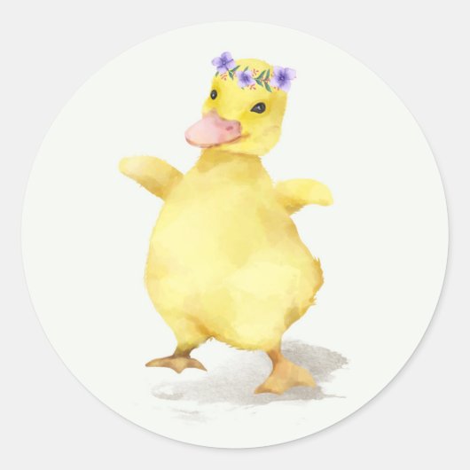 カスタム封筒用シール用リース付きイースターシック ラウンドシール (正面)