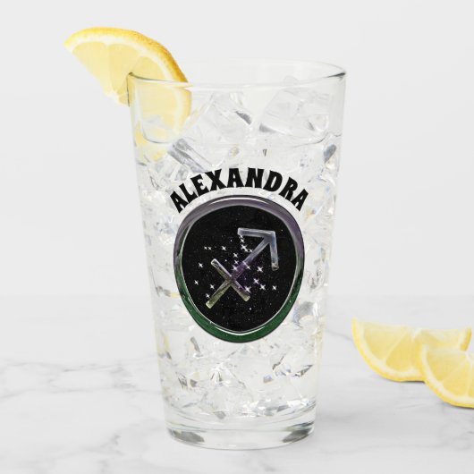 カスタム射手座 タンブラーグラス (アイス正面)