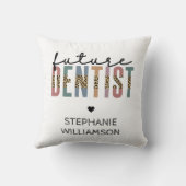 カスタム将来の歯科医学生ギフト クッション (裏面)